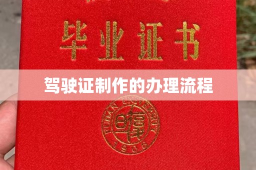 咸丰驾驶证制作的办理流程