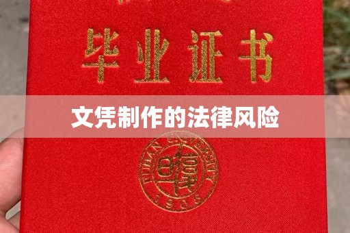 咸丰文凭制作的法律风险