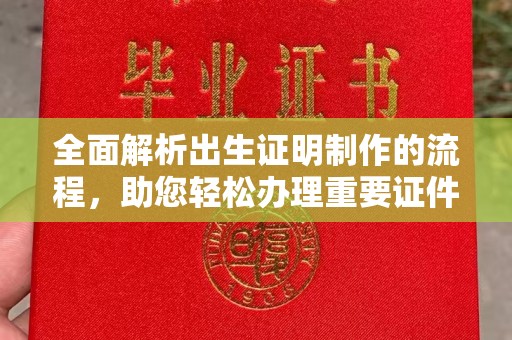 咸丰全面解析出生证明制作的流程，助您轻松办理重要证件