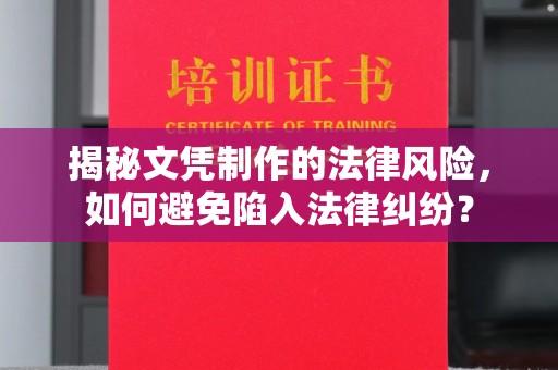 咸丰揭秘文凭制作的法律风险，如何避免陷入法律纠纷？