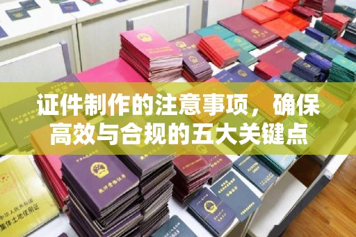 咸丰证件制作的注意事项，确保高效与合规的五大关键点