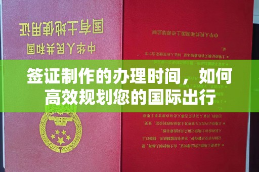 咸丰签证制作的办理时间，如何高效规划您的国际出行
