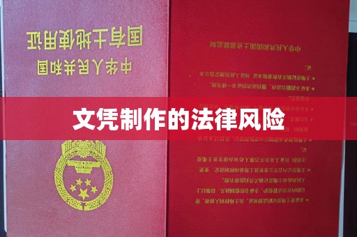 咸丰文凭制作的法律风险