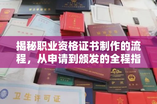 咸丰揭秘职业资格证书制作的流程，从申请到颁发的全程指南