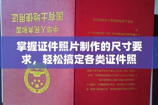 咸丰掌握证件照片制作的尺寸要求，轻松搞定各类证件照